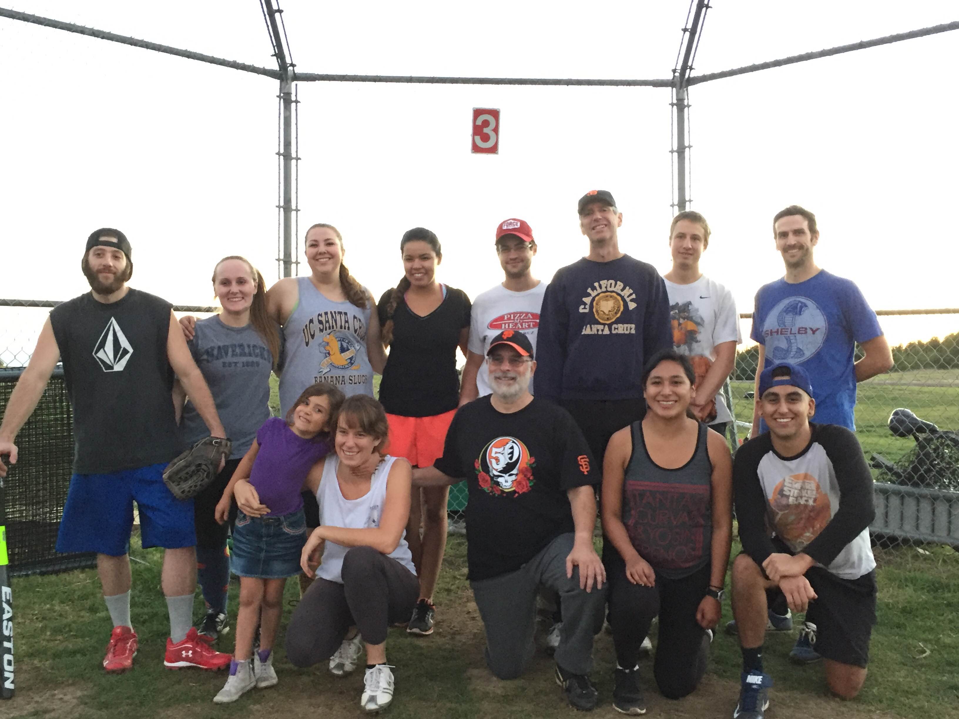 Fall 2015 Coed Softball Team